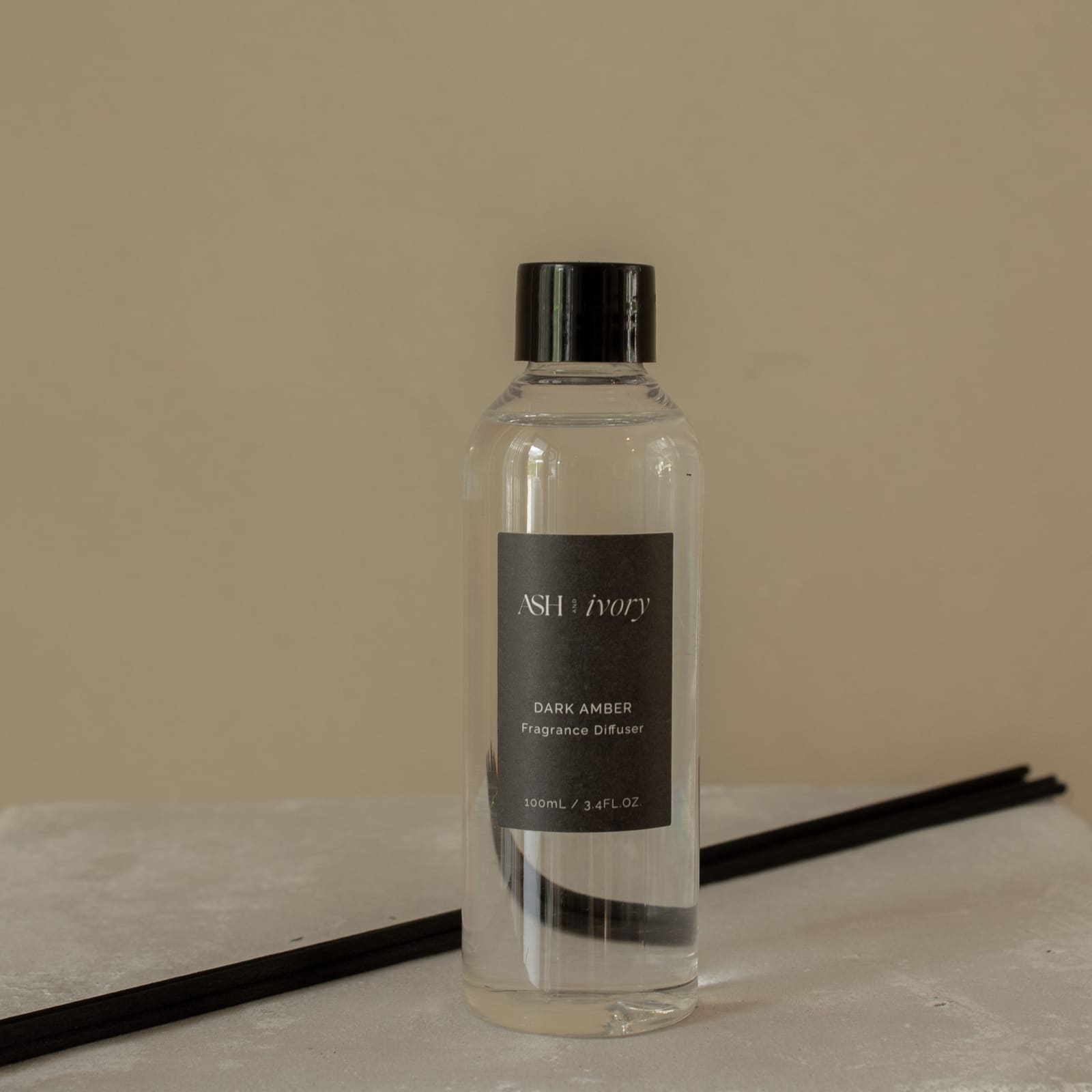 Refill Dark Amber geurstokjes 100ML